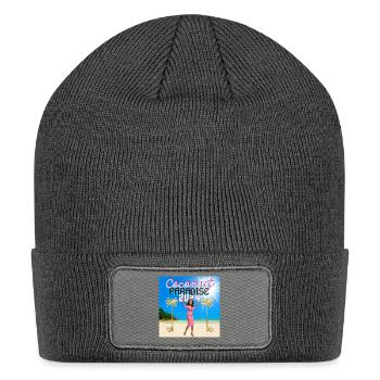 Kamala Harris 2024 | Coconut Trees and Election Me - Patch Beanie - charcoal grey - Front