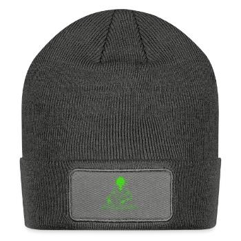 Space DJ – Perfect for Techno and Rave Fans - Patch Beanie - charcoal grey - Front