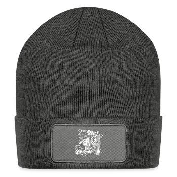 Medieval Core Medieval Initials Castle Core - Patch Beanie - charcoal grey - Front