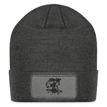 Medieval Core Medieval Initials Castle Core - Patch Beanie - charcoal grey - Front