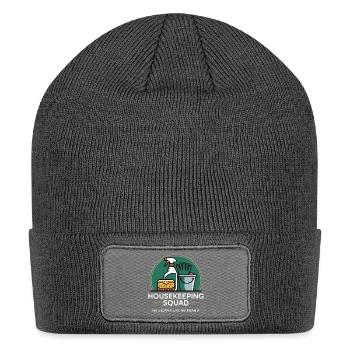 Housekeeping Squad: Clean It Like We Mean It - Patch Beanie - charcoal grey - Front