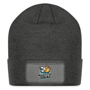 Housekeeping Squad: Clean It Like We Mean It - Patch Beanie - charcoal grey - Front