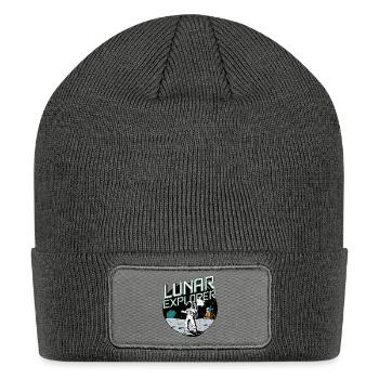Enchanting Celestial Art and Lunar Beauty Designs - Patch Beanie - charcoal grey - Front