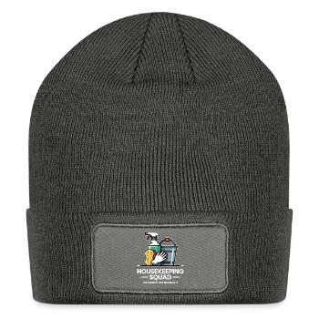 Housekeeping Squad: Clean It Like We Mean It - Patch Beanie - charcoal grey - Front