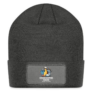 Housekeeping Squad: Clean It Like We Mean It - Patch Beanie - charcoal grey - Front