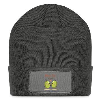 Olive You So Much! - Patch Beanie - charcoal grey - Front