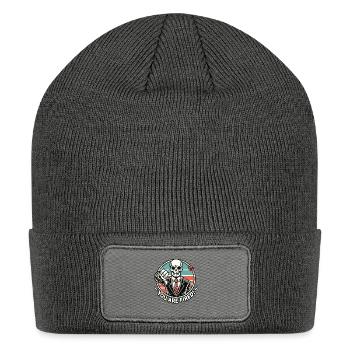 Skeleton in a Suit: You Are Fired! - Patch Beanie - charcoal grey - Front
