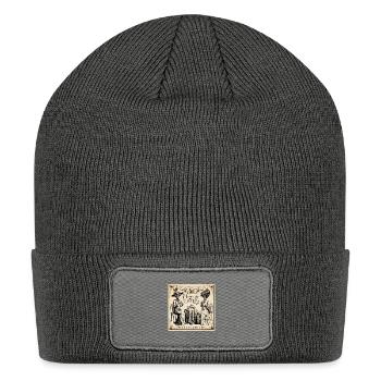 Arsenic and Old Lace Baseball ¾ Sleeve T Shirt - Patch Beanie - charcoal grey - Front