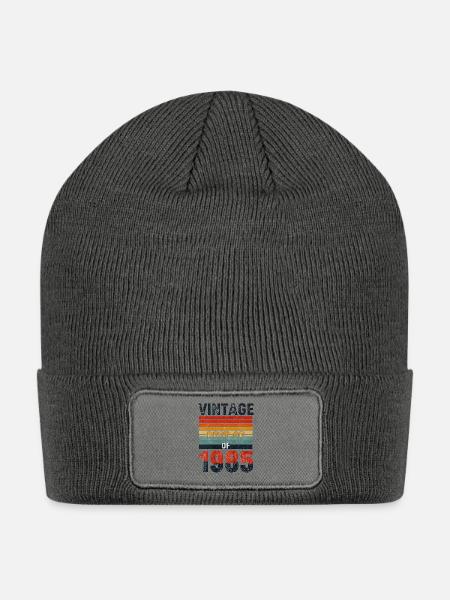 Vintage 1985 - Patch Beanie - charcoal grey