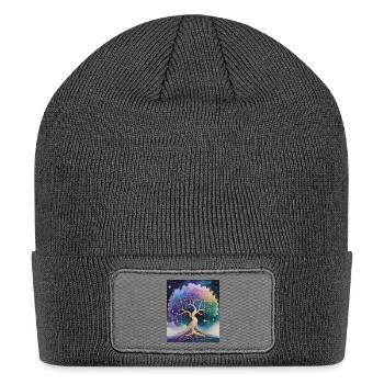 Symmetry of Chaos - Patch Beanie - charcoal grey - Front