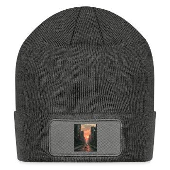 Prints for all - Patch Beanie - charcoal grey - Front