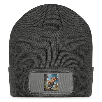 Prints for all - Patch Beanie - charcoal grey - Front