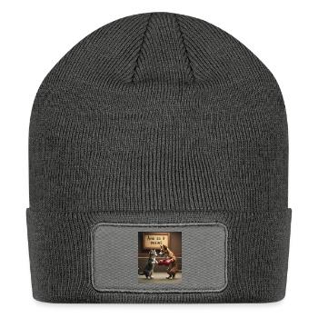 Prints for all - Patch Beanie - charcoal grey - Front
