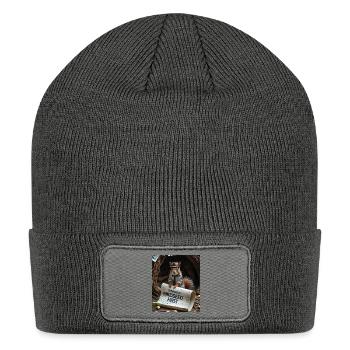Prints for all - Patch Beanie - charcoal grey - Front