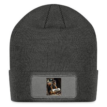 Prints for all - Patch Beanie - charcoal grey - Front