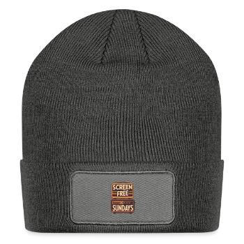 Screen-Free Sundays Retro Radio Revival - Patch Beanie - charcoal grey - Front