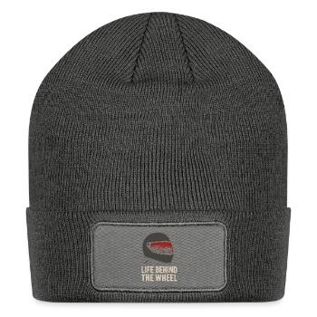 Demolition Derby Fan Pit Crew Crash Driver Fair - Patch Beanie - charcoal grey - Front