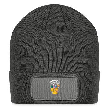 Housekeeping Squad: Clean It Like We Mean It - Patch Beanie - charcoal grey - Front