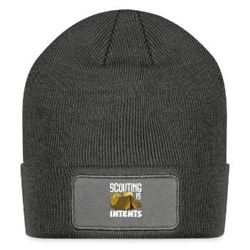 Scouting Is Itents Funny Scout - Patch Beanie - charcoal grey - Front