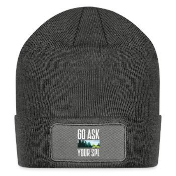 Go Ask Your SPL Scout Scouting Camping - Patch Beanie - charcoal grey - Front