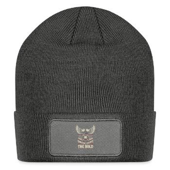 Fortune Favors The Bold Dice Crest - Patch Beanie - charcoal grey - Front