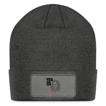 Kamala Harris - Patch Beanie - charcoal grey - Front