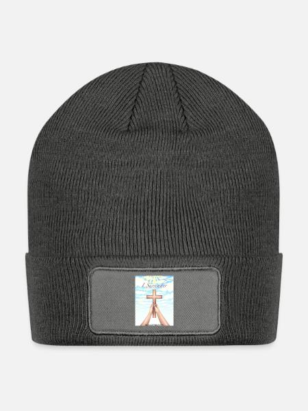 Increased Coins LLC Custom Designs "I Surrender" - Patch Beanie - charcoal grey