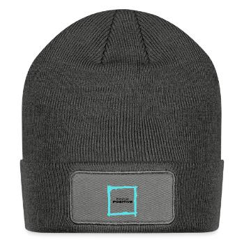 POSITIVE T Shirt - Patch Beanie - charcoal grey - Front