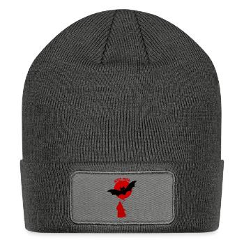 Blood Moon Majesty - Patch Beanie - charcoal grey - Front