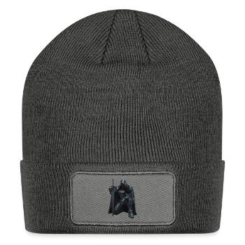 Futuristic Sentinel of the Shadows - Patch Beanie - charcoal grey - Front