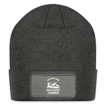 Hunter of the Year King of the Trophy Passionate - Patch Beanie - charcoal grey - Front