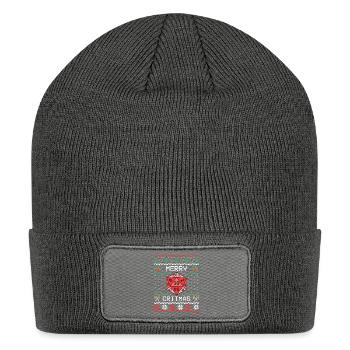 Merry Critmas II - Ugly Christmas - Patch Beanie - charcoal grey - Front