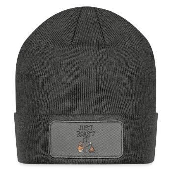 Just Roast It - Patch Beanie - charcoal grey - Front