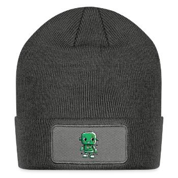 baby robot - Patch Beanie - charcoal grey - Front
