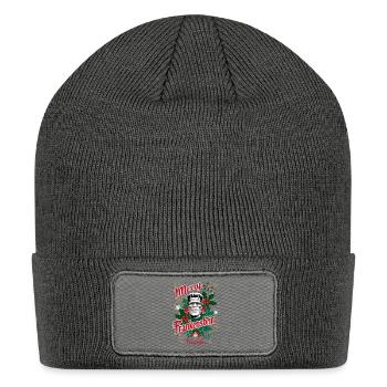 DR Frank Merry Christmas - Patch Beanie - charcoal grey - Front