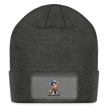 That's my dog! - Patch Beanie - charcoal grey - Front
