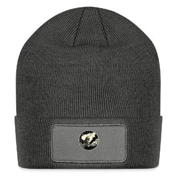 AD D Smoking Wizard - Patch Beanie - charcoal grey - Front