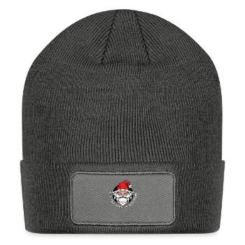 It's too late to apologize - Santa Claus - Patch Beanie - charcoal grey - Front