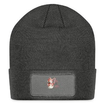 Joy To The World - Patch Beanie - charcoal grey - Front