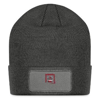 Camp with Santa Festive Campfire - Patch Beanie - charcoal grey - Front