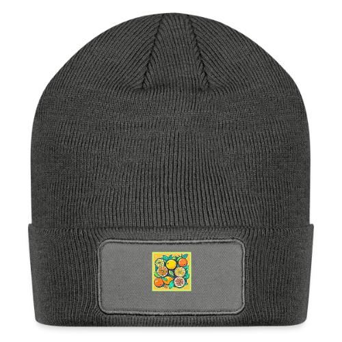 Citrus Fruit Art Design - Patch Beanie