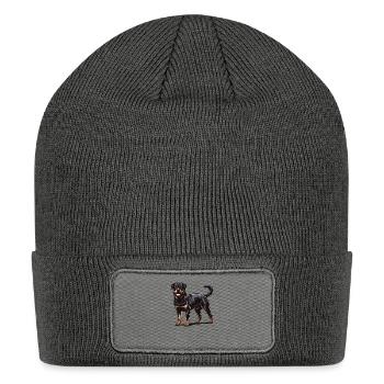 Rotty - Patch Beanie - charcoal grey - Front