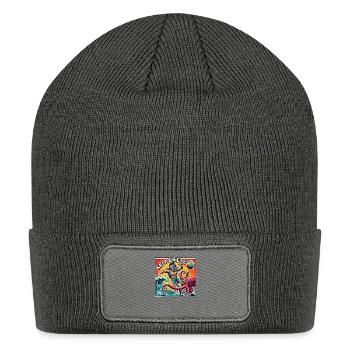 Stay Positive - Patch Beanie - charcoal grey - Front