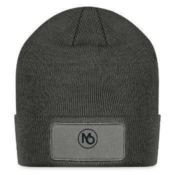 Mo Logo - Patch Beanie - charcoal grey - Front