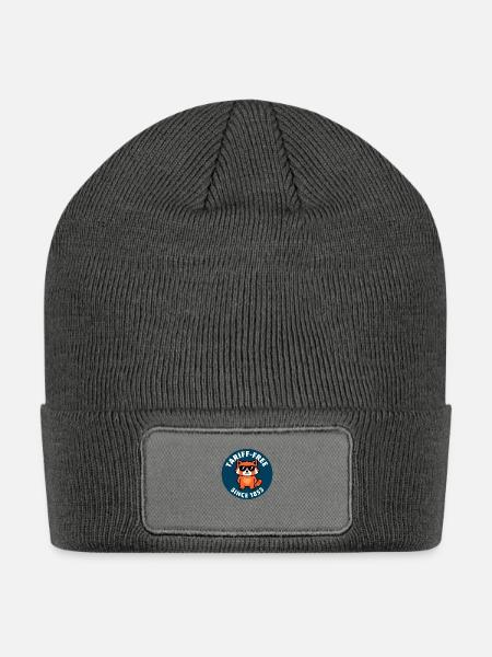 red panda tariff free since 1853 - Patch Beanie - charcoal grey
