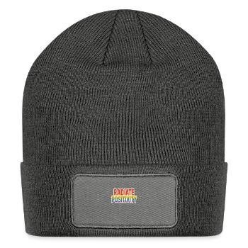 Radiate Positivity - Patch Beanie - charcoal grey - Front