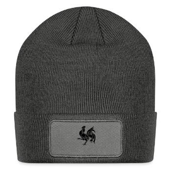 rooster - Patch Beanie - charcoal grey - Front