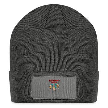 Three Geography Rocks - Patch Beanie - charcoal grey - Front
