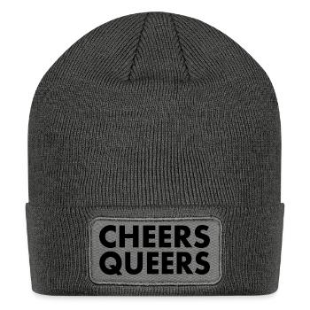 Cheers queers - Patch Beanie - charcoal grey - Front