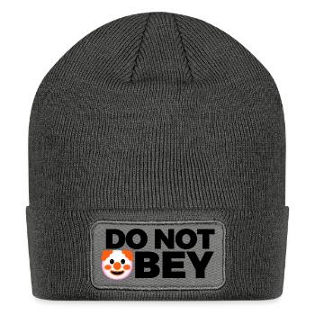 DO NOT OBEY Clown - Patch Beanie - charcoal grey - Front